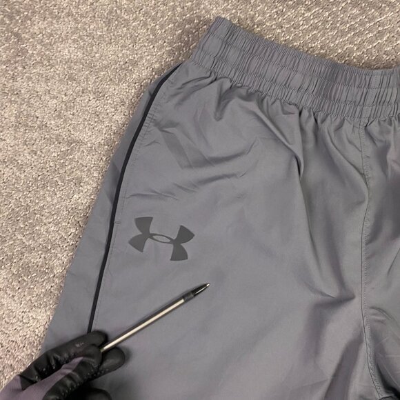 Under Armour Storm1 Loose Pants Men's Large Gray Water Resistant Woven Track Gym - Picture 4 of 16